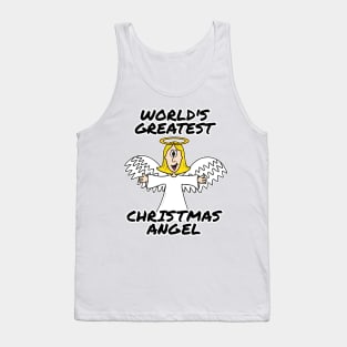 World's Greatest Christmas Angel Church Nativity Funny Tank Top